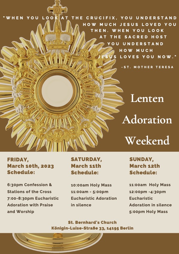 ESM Lent 2023 Adoration Weekend